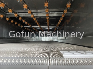 Máquina da esterilização do túnel pasteurizando e refrigerando de tipo de pulverizador da água