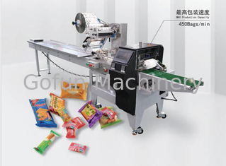 Máquina automática de embalagem de almofadas de gelado e máquina de embalagem de fluxo de tipo almofada