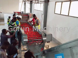 Linha de produção automática uma serviço da pasta de tomate SUS304 da parada