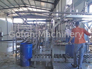 Linha de processamento mecanizada da pasta de tomate 3T/H com classificação de lavagem