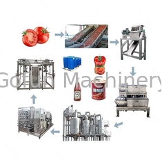 SUS 316 Máquina Mecanizada de Ketchup de Tomate 500kg/H Sistema de Concentração