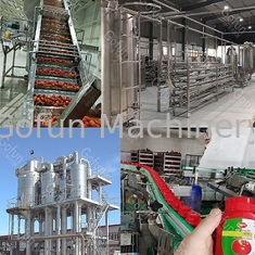 Linha de processamento refinação reduzindo a polpa da pasta de tomate 10T/H do SUS 304