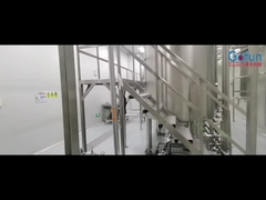 Que equipamento é usado para esterilizar o suco antes de empacotar?