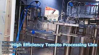Linha de processamento industrial de pasta de tomate solução pronta para uso