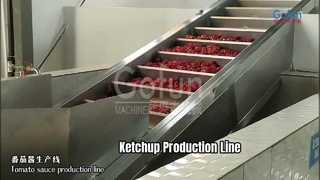 linha de produção de ketchup