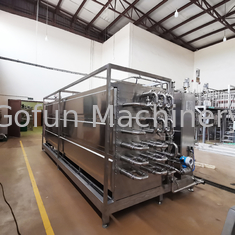 Máquina de esterilização automática de maçãs e peras pasta / polpa / molho / geleia UHT tubo em tubo