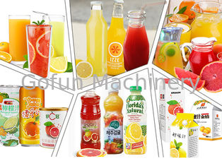 pacote da garrafa de Juice Citrus Processing Line Plastic do fruto 440V