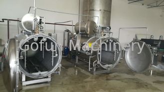 Capacidade personalizada eficiência elevada da máquina do esterilizador de UHT da retorta do vegetal de fruto